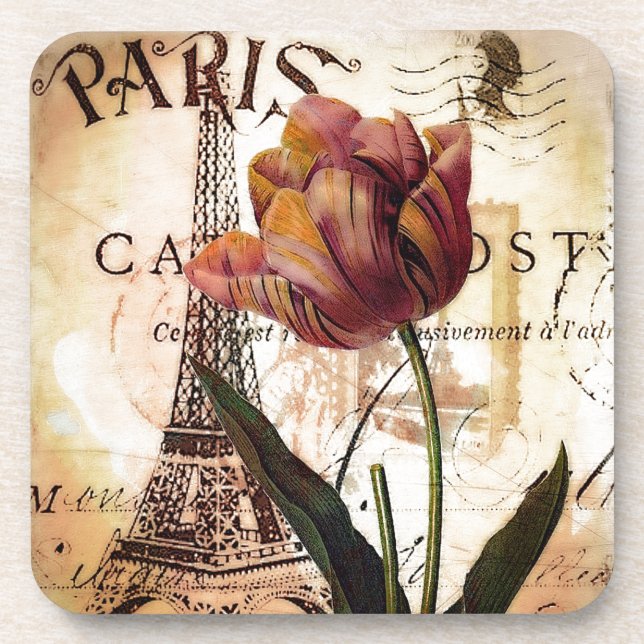 Eiffel Tower and tulip Coaster (Front)