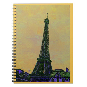 Eiffel Tower Art Notebook