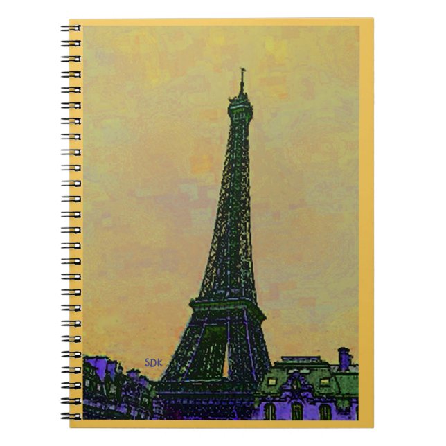 Eiffel Tower Art Notebook (Front)