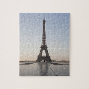 Eiffel Tower at dusk, Paris, Ile-de-France, Jigsaw Puzzle