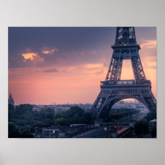 Eiffel Tower at Dusk Poster