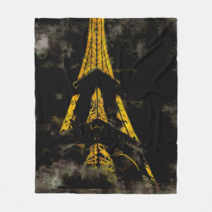 Eiffel Tower at Night Fleece Blanket