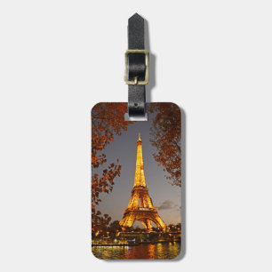 Eiffel Tower at Night - Luggage Tag
