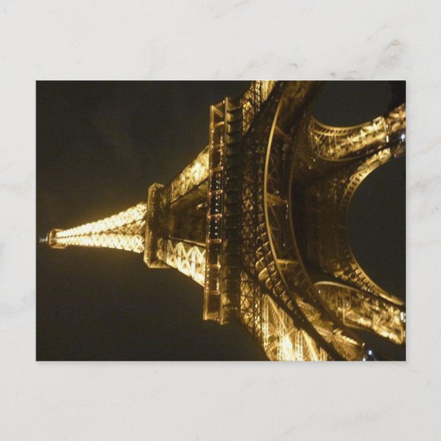 Eiffel Tower at Night Postcard (Front)