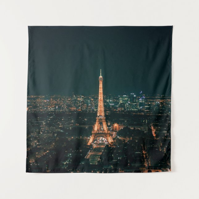 EIFFEL TOWER AT NIGHT TAPESTRY (Front)