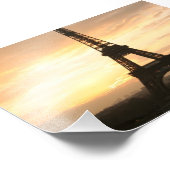 Eiffel Tower at Sunrise from the Trocadero Photo Print (Corner)