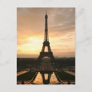Eiffel Tower at Sunrise from the Trocadero Postcard