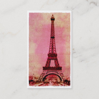 Eiffel Tower at Sunset Vintage Style #3 Business Card