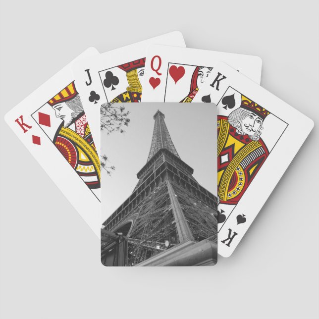 Eiffel Tower b/w Playing Cards (Back)