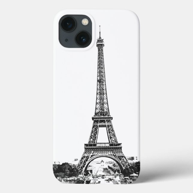 Eiffel tower black and white Case-Mate iPhone case (Back)