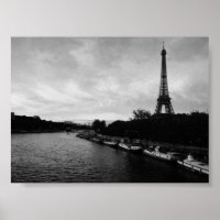 Eiffel Tower Black and White