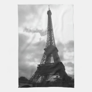 Eiffel Tower Black tone Kitchen Towel