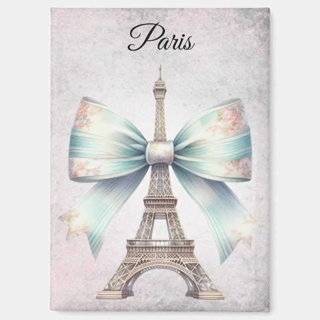 Eiffel Tower & Bow Magnet (Front)