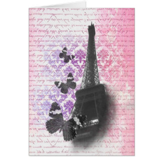 Eiffel tower & butterflies