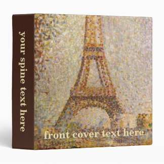 Eiffel Tower by Georges Seurat, Vintage Fine Art Binder