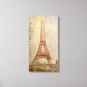 Eiffel Tower by Georges Seurat, Vintage Fine Art Canvas Print