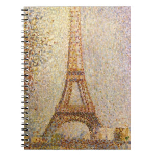 Eiffel Tower by Georges Seurat, Vintage Fine Art Notebook