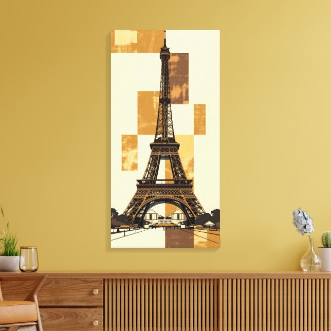 Eiffel Tower Canvas Print (Insitu(LivingRoom))