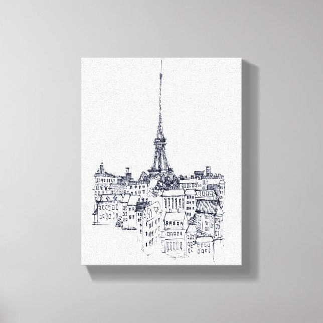 Eiffel Tower Canvas Print (Front)