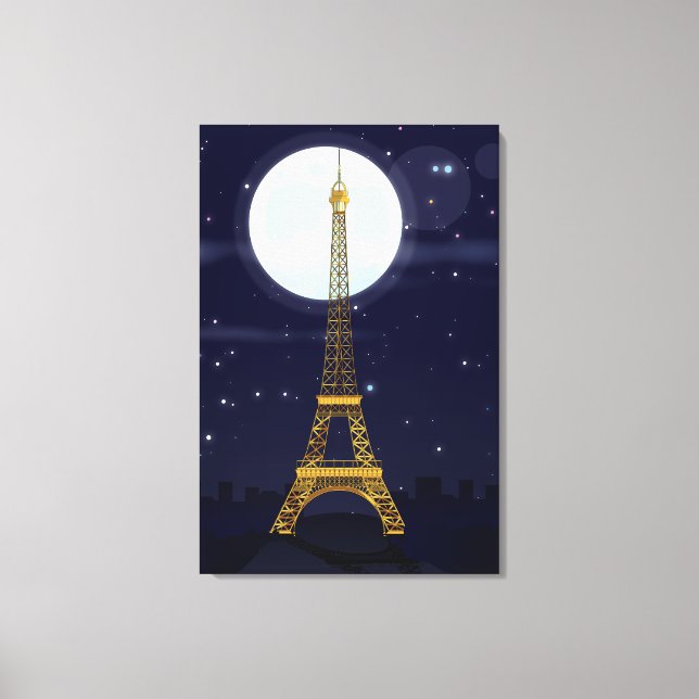 Eiffel Tower Canvas Print (Front)
