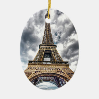Eiffel Tower Ceramic Ornament
