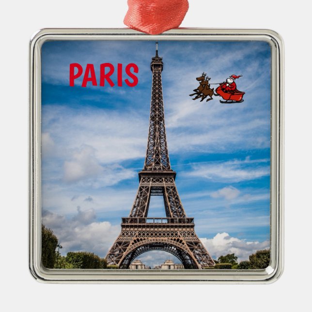 Eiffel Tower Christmas Ornament (Front)