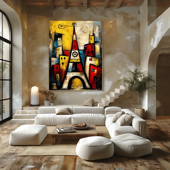 Eiffel Tower — Contemporary Abstract Expressionism Poster (Creator Uploaded)