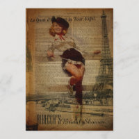 eiffel tower cowgirl country bridal shower