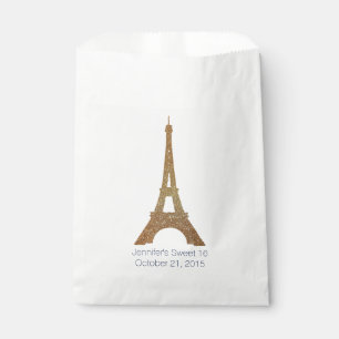 Eiffel Tower Custom Sweet 16 Favour Bag
