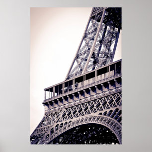 Eiffel Tower Detail, Paris, France Poster