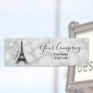 Eiffel Tower Elegance Mini Business Card