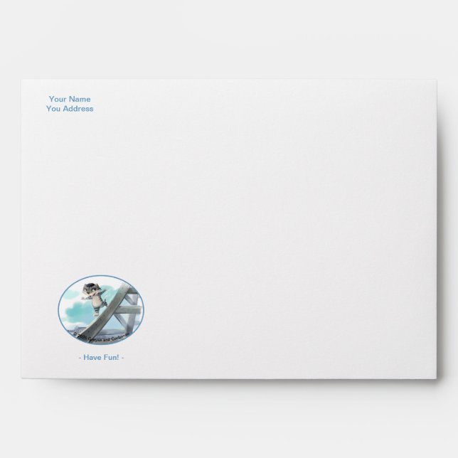 Eiffel Tower Envelope - Fun (Various)  (Front)