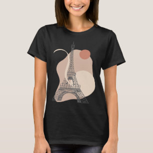 Eiffel Tower Famous Paris France French Travel Lan T-Shirt
