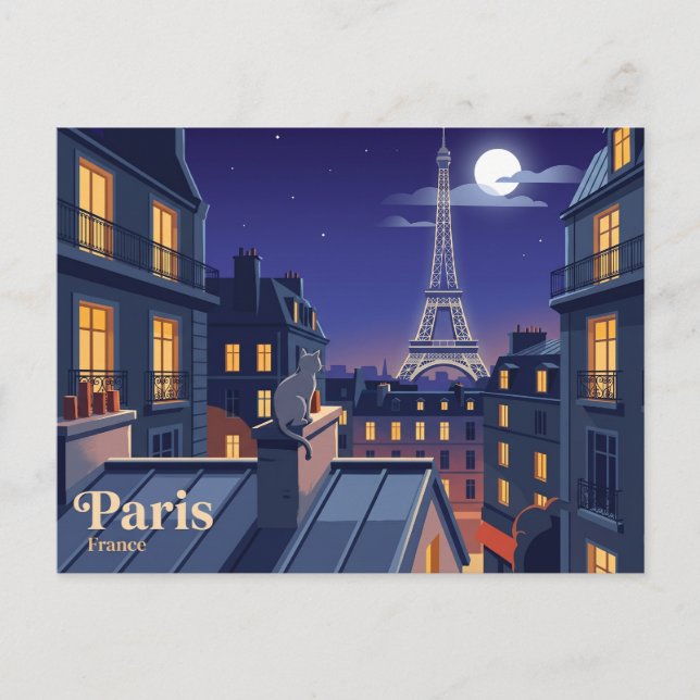 Eiffel Tower France Postcard (Front)
