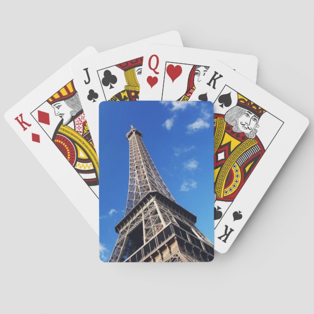 Eiffel Tower France Travel Photography Playing Cards (Back)