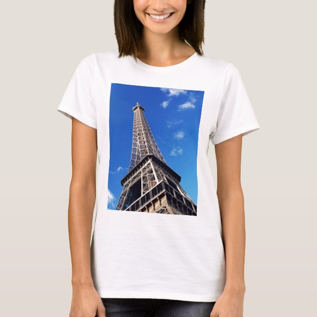 Eiffel Tower France Travel Photography T-Shirt (Front)