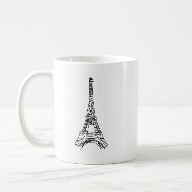 Eiffel Tower French Coffee Mug (Left)