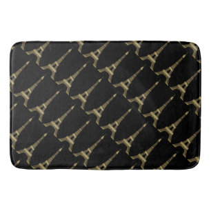 Eiffel Tower French Theme Bath Mat