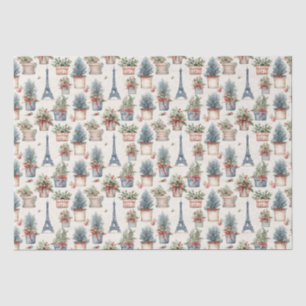 Eiffel Tower, French Topiaries Paris Christmas Tissue Paper