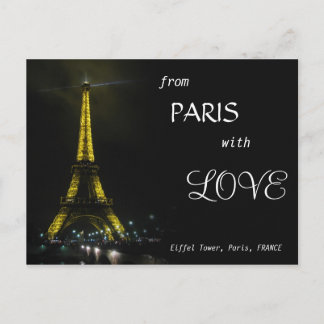 EIFFEL TOWER - from Paris with LOVE Postcard