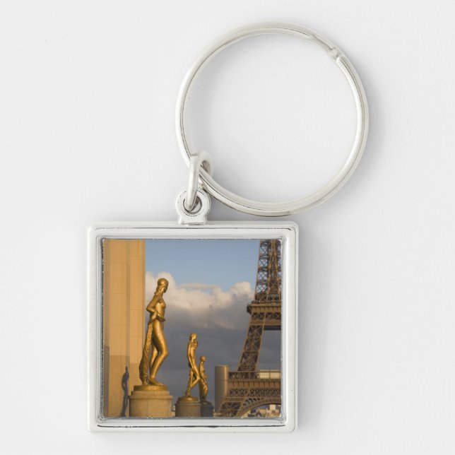 Eiffel Tower from the Palais de Chaillot, Paris, Keychain (Front)