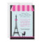 Eiffel Tower Girl Birthday Invitation