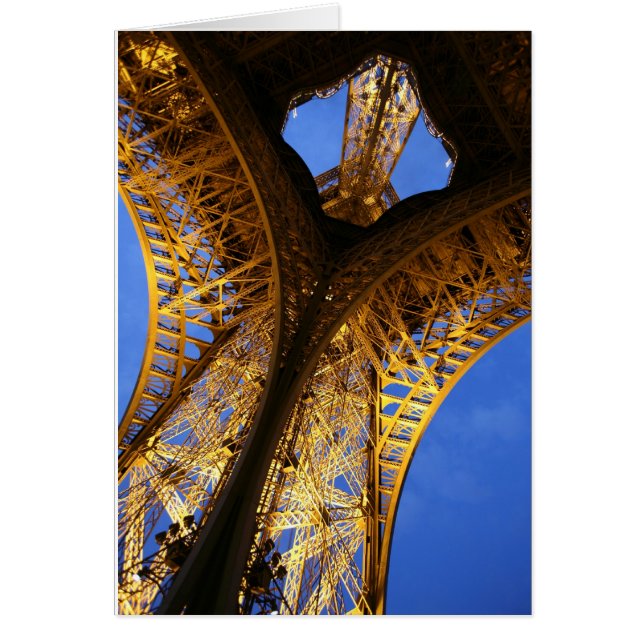 Eiffel Tower, Golden Light @ Night (Front)