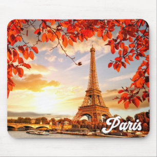 Eiffel Tower In Autumn, Paris, France Mouse Pad