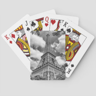 Eiffel Tower in black and white Playing Cards