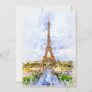 Eiffel Tower in Paris during sunset nr2 Thank You Card