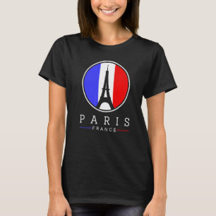 Eiffel Tower In Paris France Love Sign With French T-Shirt