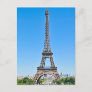 Eiffel Tower in Paris, France Postcard
