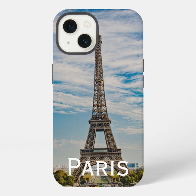 Eiffel tower in Paris iPhone Case (Back)