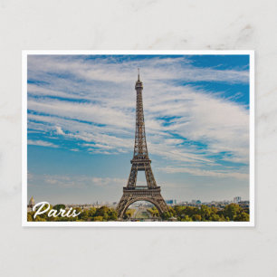 Eiffel tower in Paris Postcard
